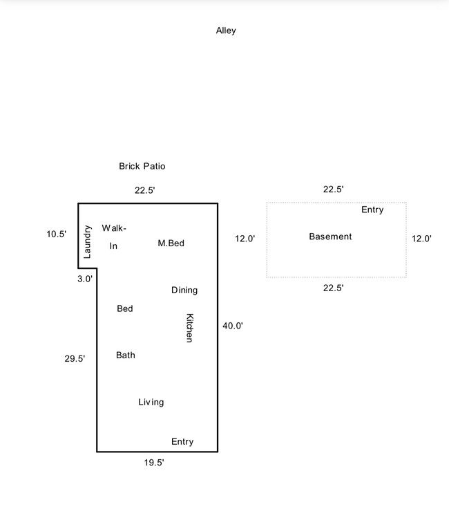 Floor plan - 1237 W 2nd St