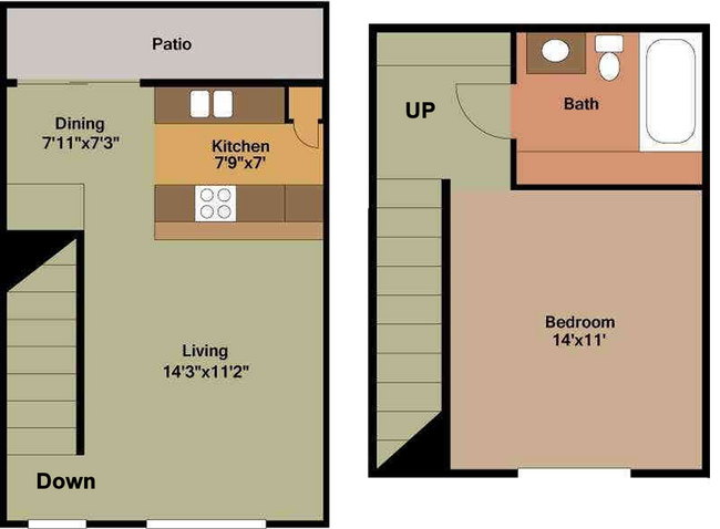 Floorplan - Manchester House Apartments