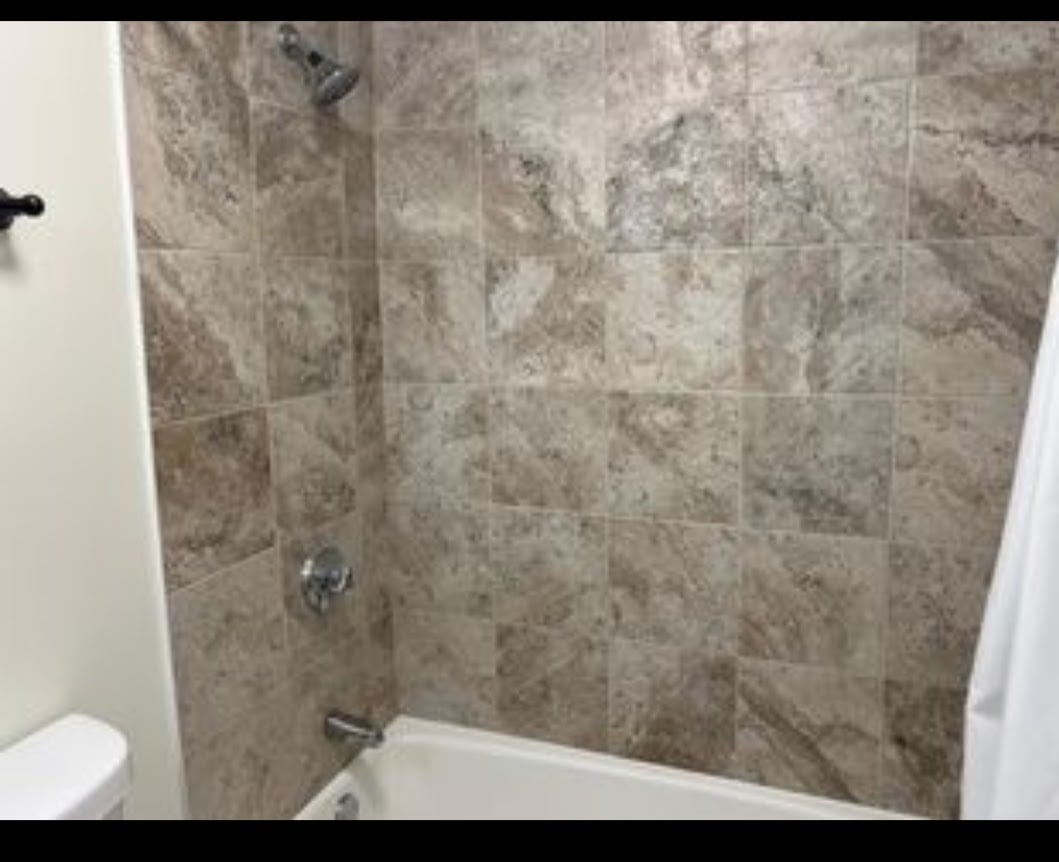 New tiled shower - 16 Tiffany Rd