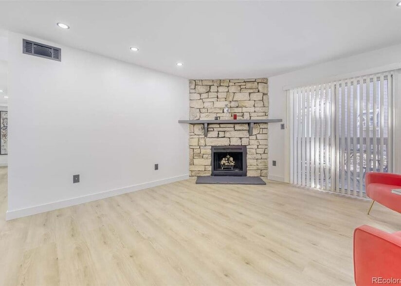 woood burning fireplace - 4400 S Quebec St