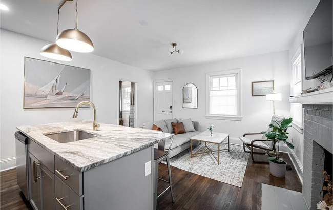 Living room. - 309 E Brookland Park Blvd