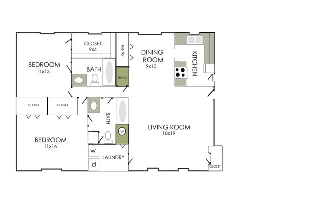Floorplan - Annaberg Apartments