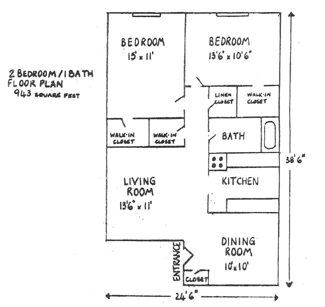 2BR/1BA - Vista Del Sol Apartments