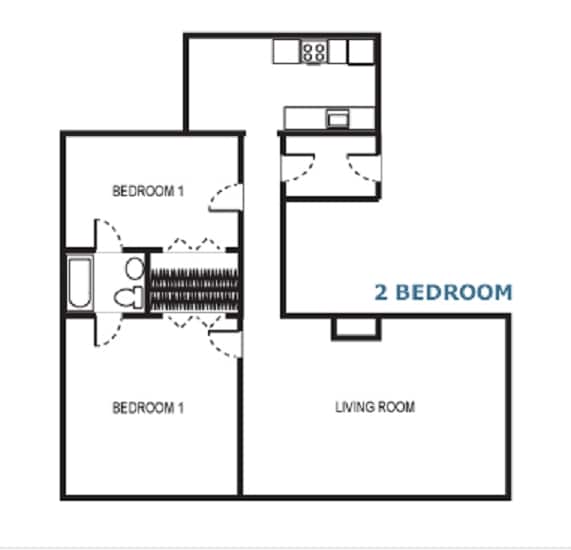 2BR/1BA - Stanton