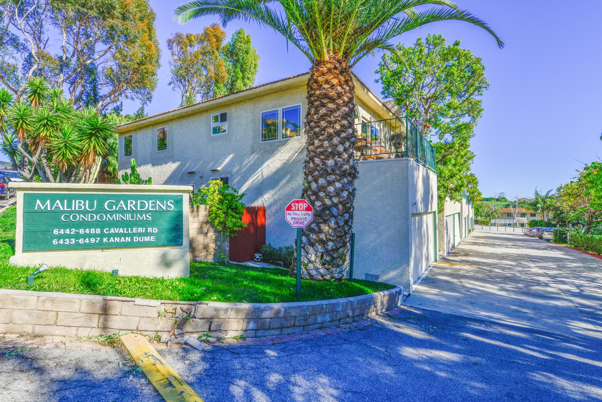 driveway into complex - 6456 Cavalleri Rd