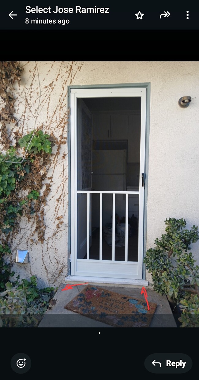 Kitchen door to back yard - 13525 Burbank Blvd