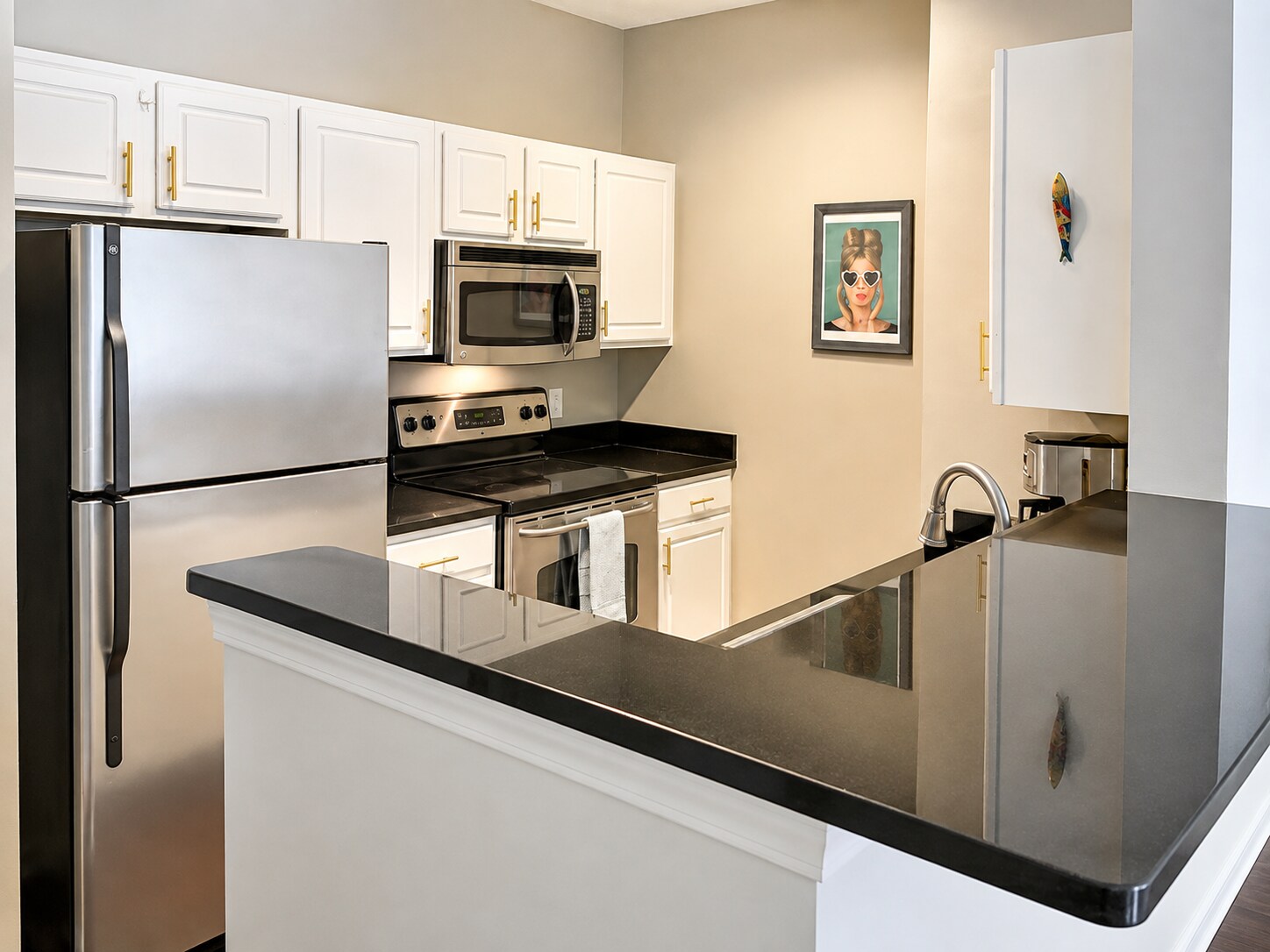 Granite countertops in kitchen - 1000 Providence Plz