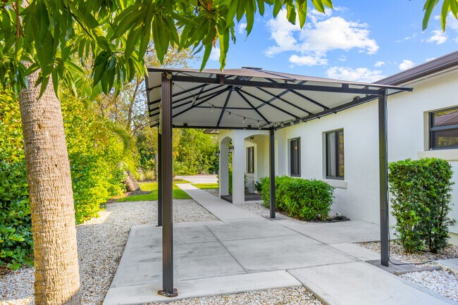 Private covered gazebo perfect for outdoor barbecue or relaxing outside - 4400 Vanda Dr