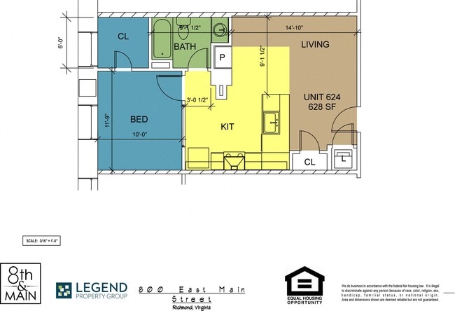 Floorplan - 8th and Main - All Utilities Included