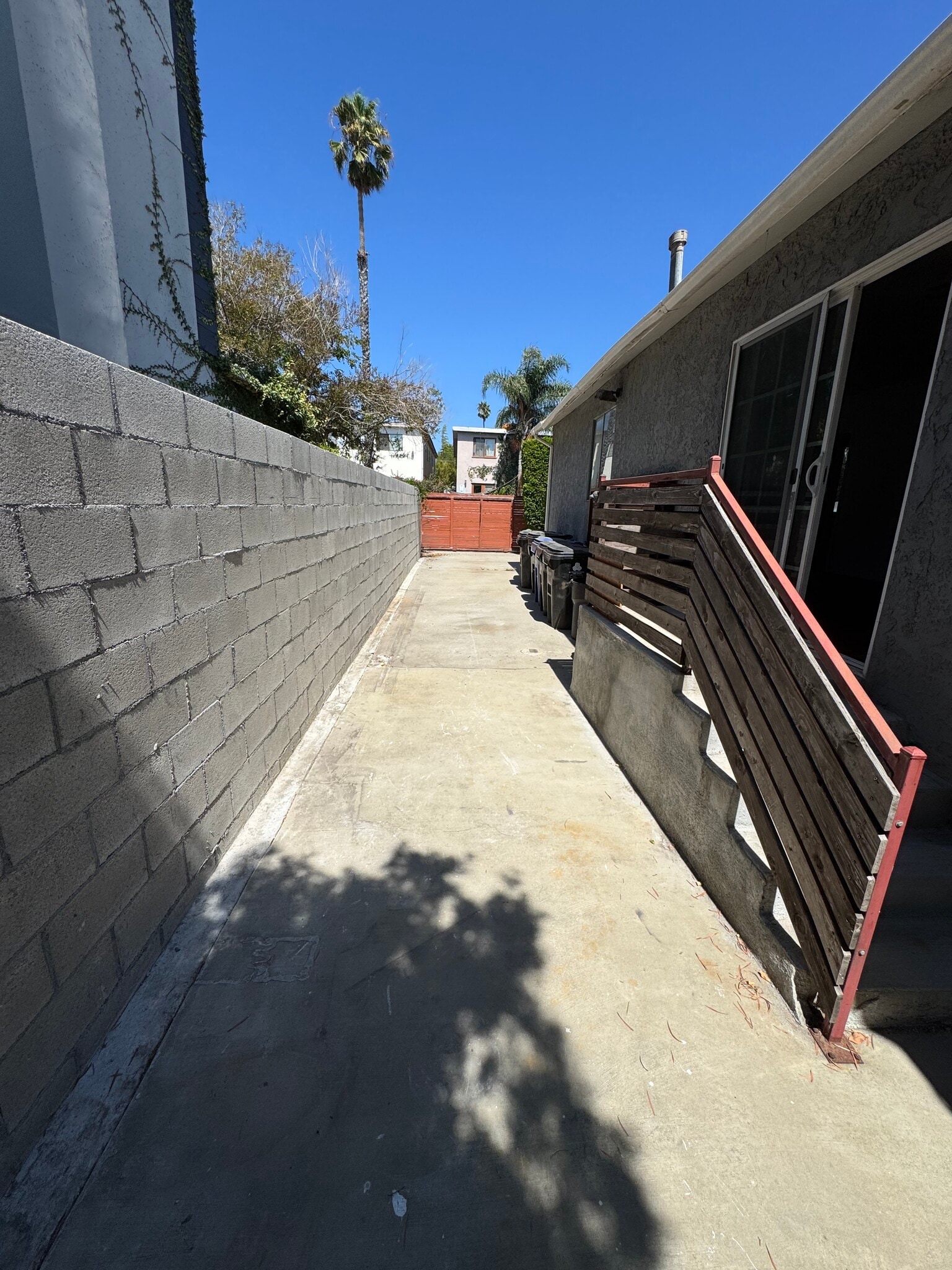 Back view of driveway - 526 Brooks Ave