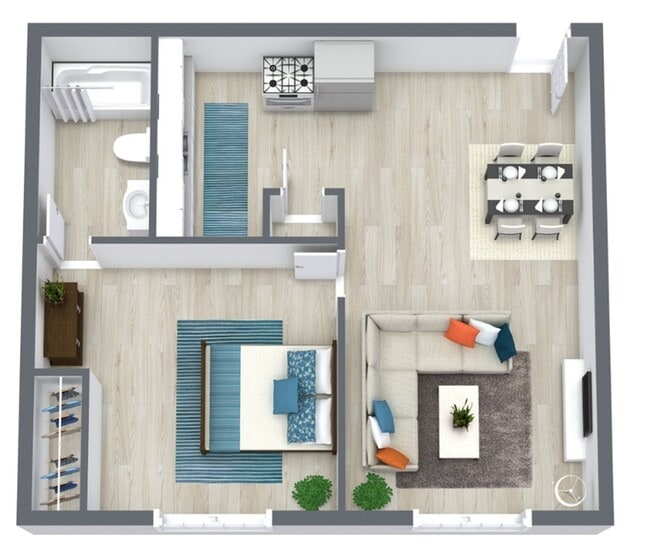 Chelsea Floor Plan - Campus View Apartments