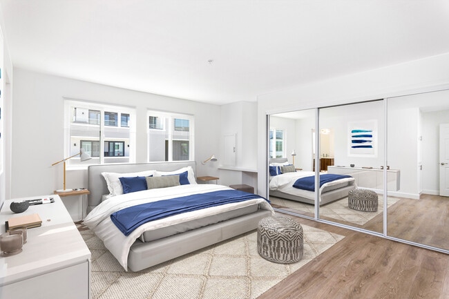 Master Suite (virtual staging added) - 527 Pine St