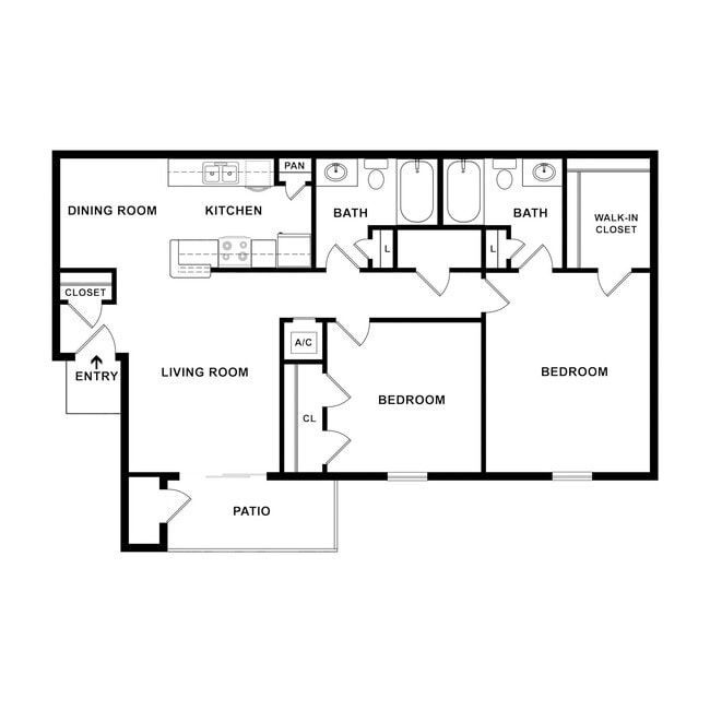 Floorplan - Del Sol Apartments