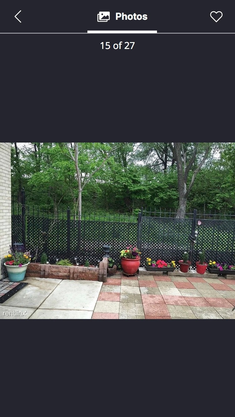 Patio has space for garden and flowers. - 419 W Root St