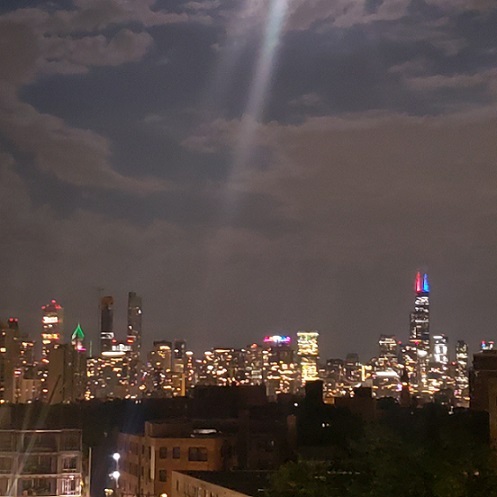 South view at night - 607 W Wrightwood Ave