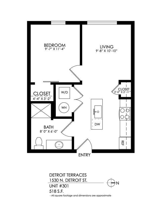 Floorplan - Detroit Terraces