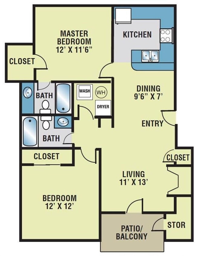Floorplan - Woodcrest Apartments