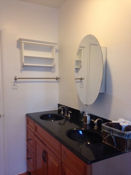 Double sink Vanity in 2nd bathroom - 446 S Almont Dr