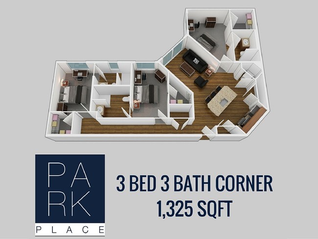 Floorplan - Park Place Columbia (Student Housing)