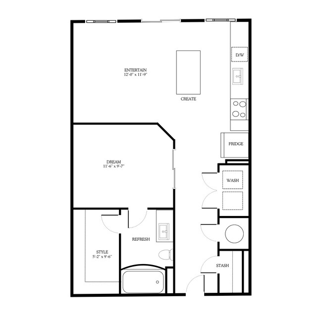 Floorplan - District on the Etowah Apartments