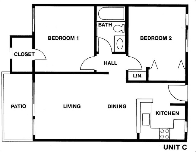 Unit C - Canyon Villas Senior Apartments