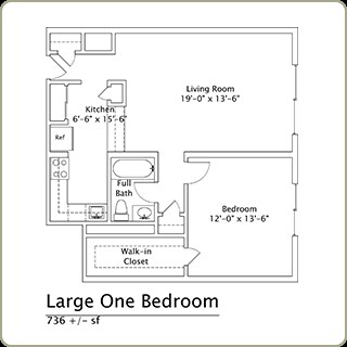 Large 1BR/1BA - 45 North Street