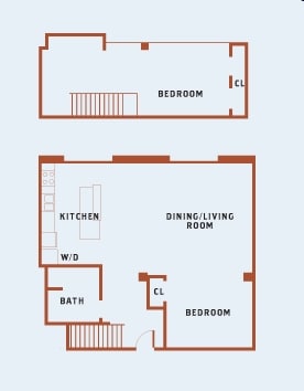 2BR/1BA - Crown Loft Condominiums