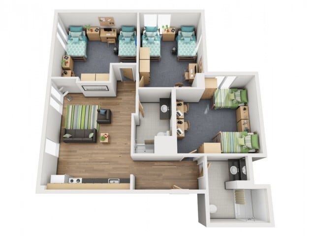 3x2 - Student | The Flats East West