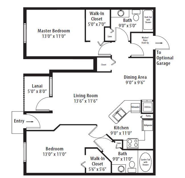 Floorplan - Springs at Palma Sola Apartments