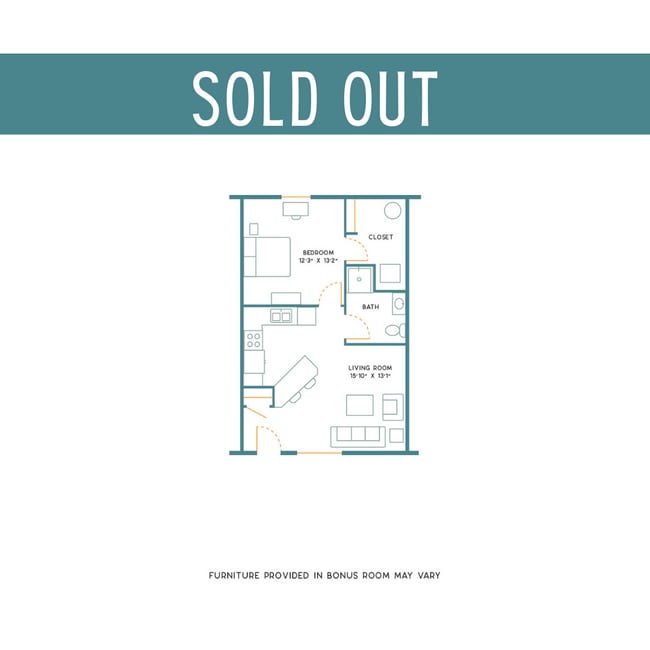 1BR/1BA- Unfurnished- SOLD OUT - State College Collective on Northbrook