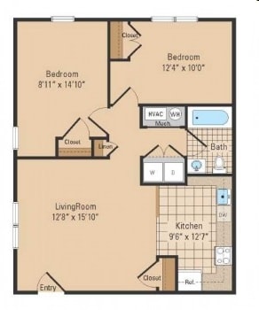 1BR/1BA - Falls Ridge