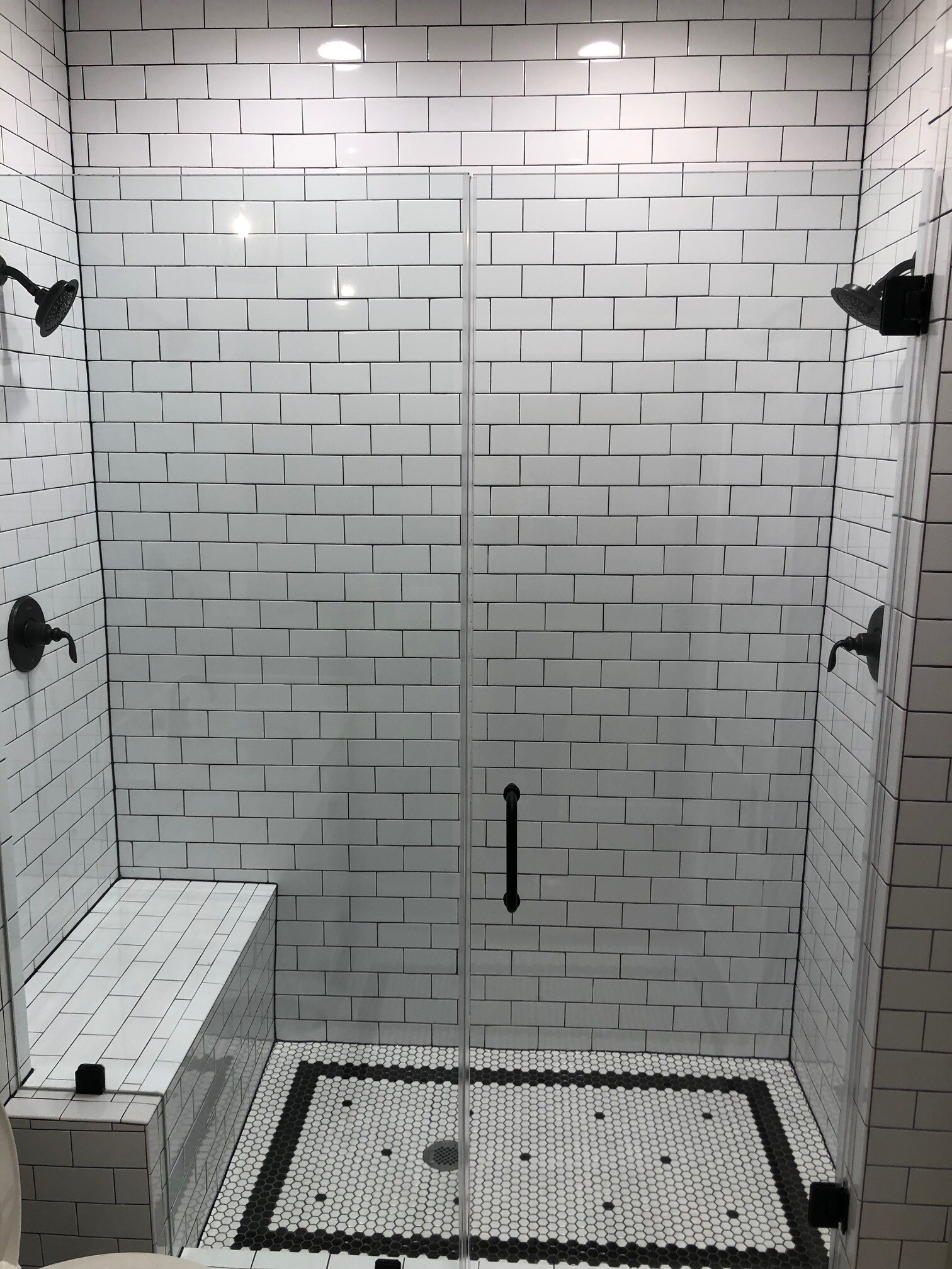 his/her large walk in shower - 1742 W Main St