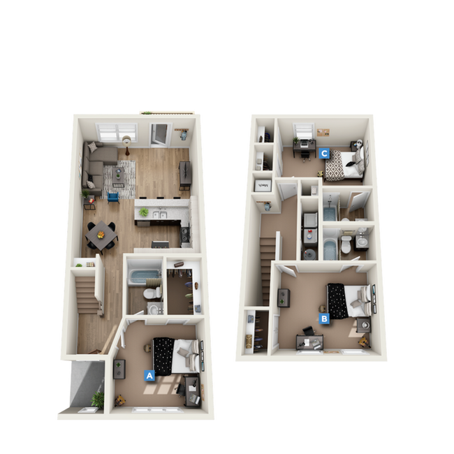 C1: 3BD | 3BA | 1399 SF - The Retreat at Tampa