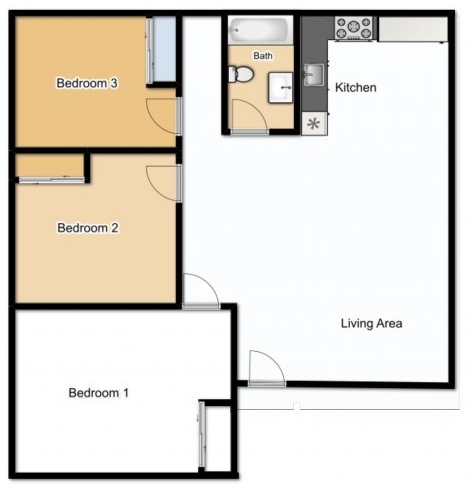 3BR/1BA - Mountain Shadow