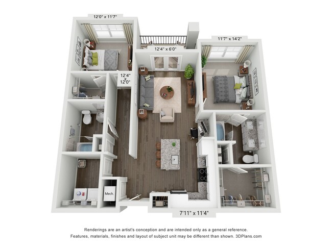 Floorplan - Meridian at Rogers Branch