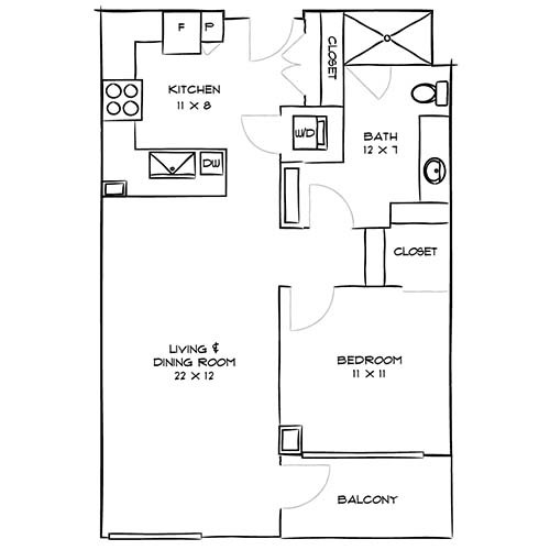 Floorplan - Indigo Apartments