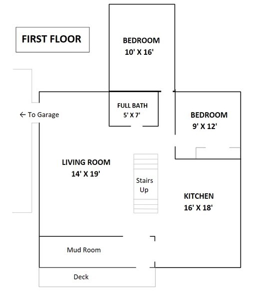 First Floor Layout - 742 Storrs Rd