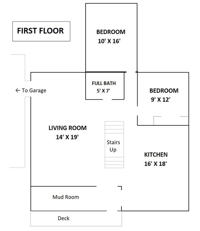 First Floor Layout - 742 Storrs Rd