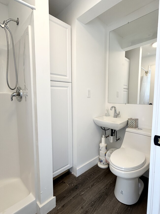 The second bathroom is on the first floor next to the back door. - 330 Reef Rd