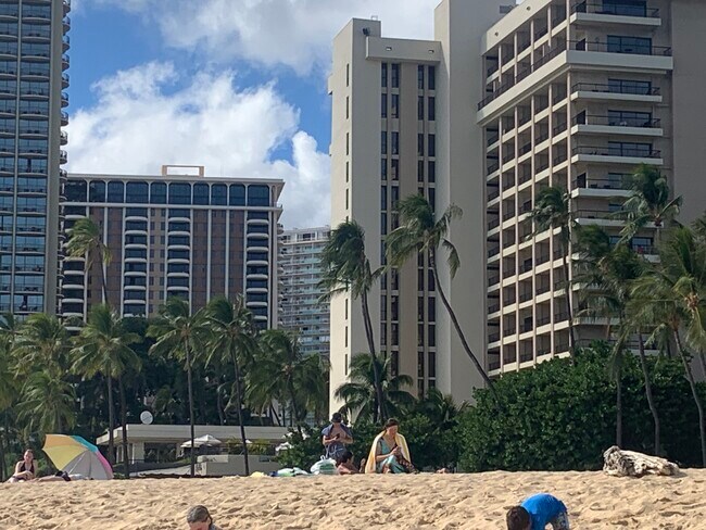View of unit from beach - 1860 Ala Moana Blvd