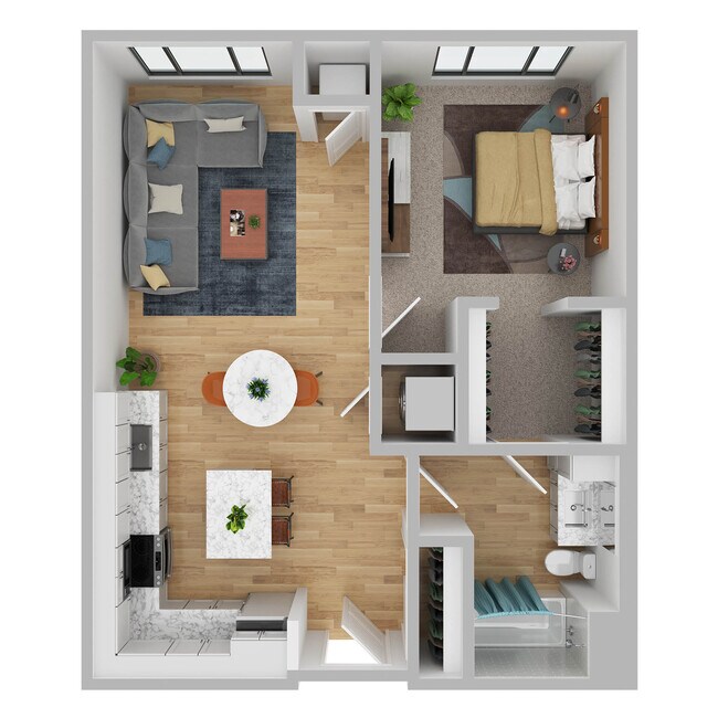 Floorplan - The Knox Apartments