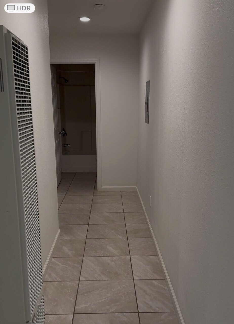 Wall heater & hallway - 526 E Grant St