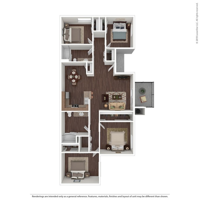 Floorplan - Westberry Square Apartments