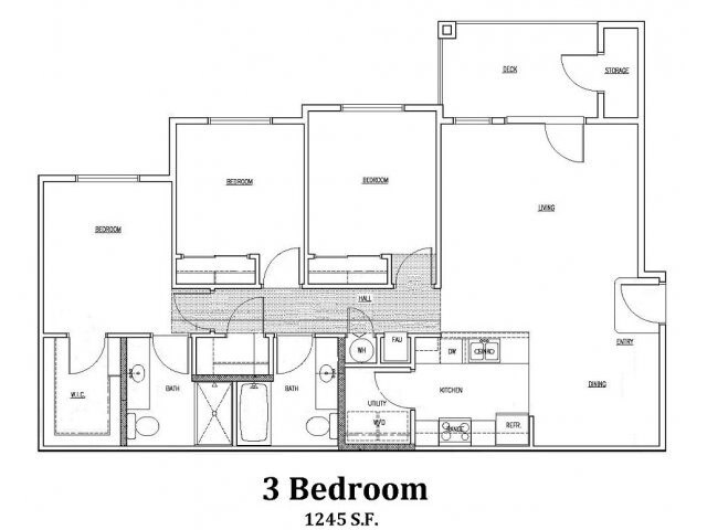 3BR/2BA - Hope Plaza Apartments