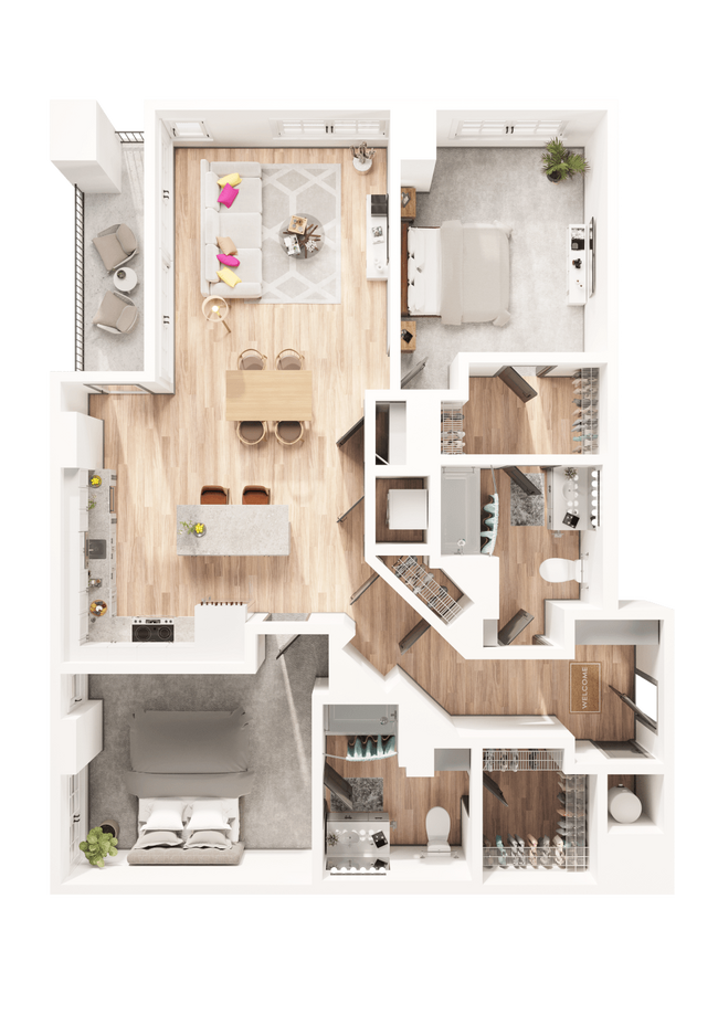 Floorplan - Arapahoe Square Apartments