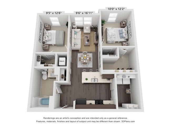 Two Bedroom - Reserve at Mott