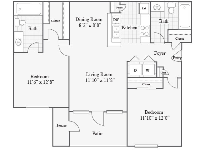 Floorplan - Radius at The Domain