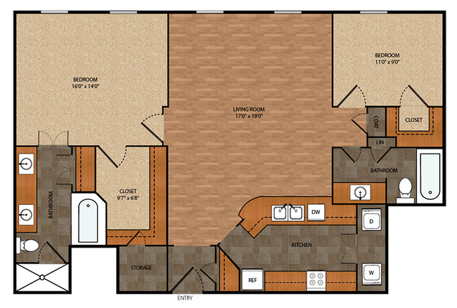 Floorplan - Bell Tower Flats