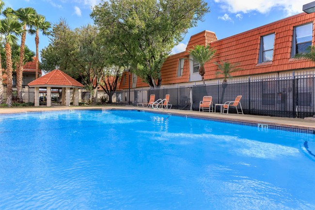 RELAX BESIDE OUR SPARKLING SWIMMING POOL - Vintage Square Apartments, McAllen, TX