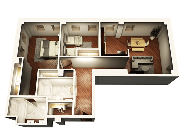 Floorplan - Somerset Place Apartments